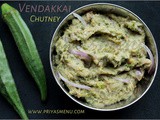 Vendakkai Chutney / Lady's Finger Chutney / Chutney Recipe - 28 / #100chutneys