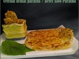 Vetrilai Urulai Paratha / Betel Leaves Aloo Paratha