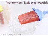 Watermelon - Sabja Popsicle