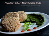 Zucchini - Red Poha Baked Cutlet / Diet Friendly Recipe - 31 / #100dietrecipes