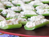 Bacon Ranch Stuffed Celery #FoodieExtravaganza