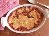 Boozy Nectarine Crumble