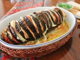 Caprese Stuffed Roasted Eggplant