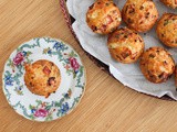 Cheddar Ham Chive Muffins #MuffinMonday