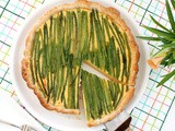 Cheesy Asparagus Potato Tart #FoodieExtravaganza