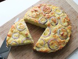 Cheesy Cauliflower Cake #SundaySupper