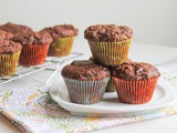 Chocolate Banana Mini Muffins #MuffinMonday