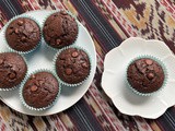 Chocolate Zucchini Muffins #MuffinMonday