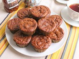 Flourless Banana Peanut Butter Muffins #MuffinMonday