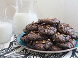 Fudgy Flourless Chocolate Cashew Cookies #CreativeCookieExchange