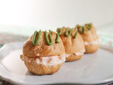 Hot Smoked Salmon Choux Bites #BakingBloggers