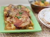 Indian-spiced Pork Chop Potato Skillet