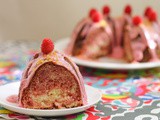 Lemon Raspberry Marble Bundt #BundtBakers