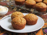 Maple Banana Cornbread Muffins #MuffinMonday