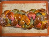 Natural Rainbow Challah #BreadBakers