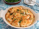 Parmesan Grouper Potato Casserole #FishFridayFoodies