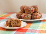 Peanut Butter Stuffed Banana Muffins #MuffinMonday