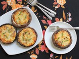 Quiche Lorraine Filled Portabella Mushrooms