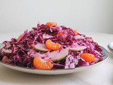 Red Cabbage Apple Mandarin Salad