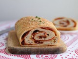 Rolled Pepperoni Pizza Loaf #BreadBakers