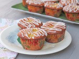 Rum Glazed Piña Colada Muffins #MuffinMonday