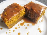 Salted Caramel Pumpkin Blondies