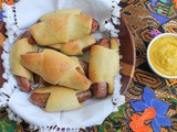 Sausage Stuffed Sourdough Crescent Rolls #BreadBakers