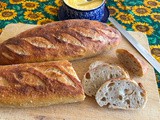 Slow Rise Sourdough Baguettes