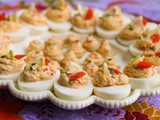 Smoked Salmon Stuffed Deviled Eggs #FishFridayFoodies