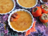 Spiced Persimmon Crème Brûlée