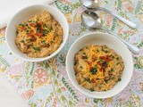 Spicy Cheesy Bacon Oatmeal #FoodieExtravaganza