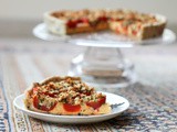 Stuffed Plum Tomato Tart #BakingBloggers