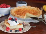 Sweet Buttermilk Pie #BakingBloggers