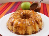 Toffee Apple Bread Pudding Bundt #BundtBakers