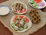 Waffled Falafel Sandwiches #SundaySupper