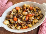 Warm Root Vegetable Salad with Pomegranate Molasses Dressing