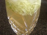Cucumber Drink With Vinegar Mint Syrup