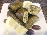 Stuffed Grape Leaves with Rice and Herbs