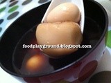Gula Melaka Ginger Soup with Quail Eggs