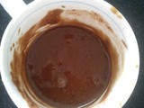 Microwave 5 minute brownie