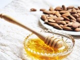 Argan oil, honey and almond ice cream