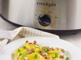 Crockpot Scalloped Potatoes and Ham