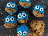 Easy Cookie Monster Cupcakes