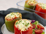 Ground Turkey Stuffed Bell Peppers