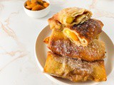 Peach Cobbler Egg Rolls Recipe