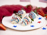 Red White and Blue Strawberries