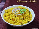 Channa Pulao | Kabuli Channa Pulao | Chickpea Pulao