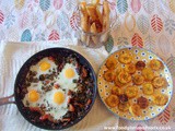 Callaloo Baked Eggs and Bammy Soldiers