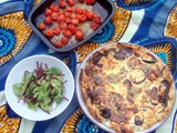 Caramelised Red Onion, Cream and Stilton Quiche