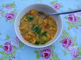 Cauliflower, Pumpkin and Bean soup